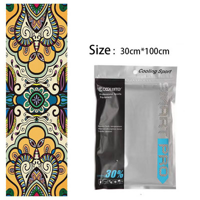 100x30CM Aušinamasis rankšluostis Mikropluošto plaukų rankšluostis Sporto salės rankšluosčiai Greitai Džiūva Paplūdimyje Sportas Kietas ledo audinys Laipiojimas Vyras Žygiai Plaukimas