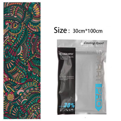 100x30CM Aušinamasis rankšluostis Mikropluošto plaukų rankšluostis Sporto salės rankšluosčiai Greitai Džiūva Paplūdimyje Sportas Kietas ledo audinys Laipiojimas Vyras Žygiai Plaukimas