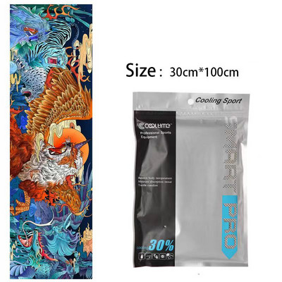 100x30CM Aušinamasis rankšluostis Mikropluošto plaukų rankšluostis Sporto salės rankšluosčiai Greitai Džiūva Paplūdimyje Sportas Kietas ledo audinys Laipiojimas Vyras Žygiai Plaukimas