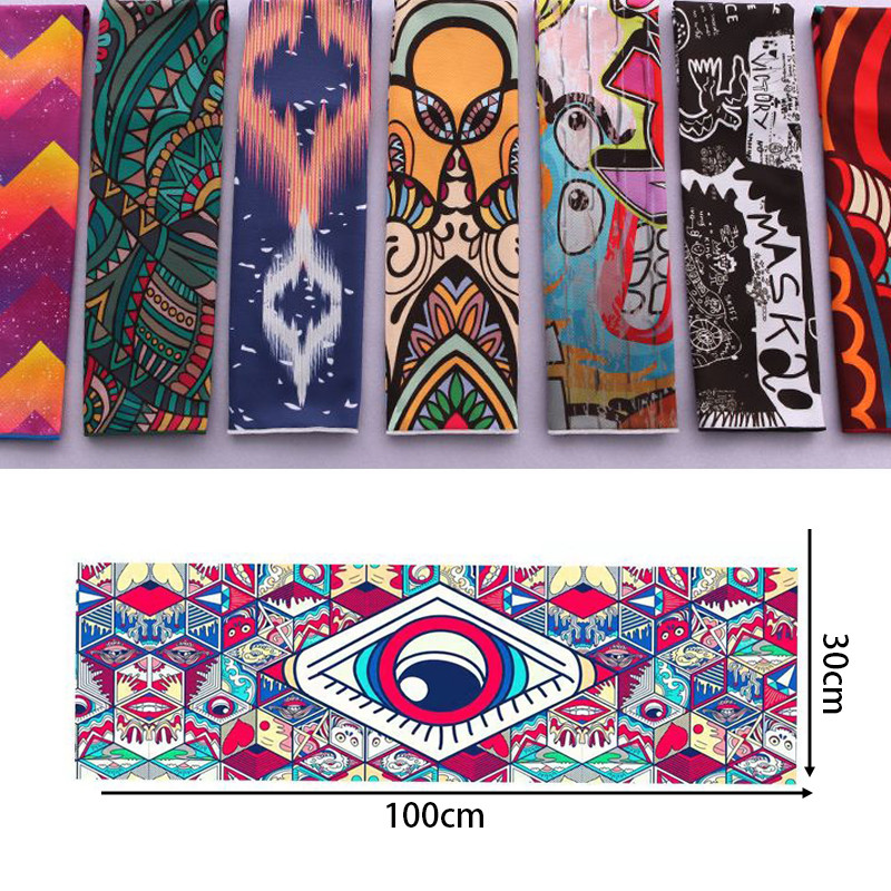 100x30CM Aušinamasis rankšluostis Mikropluošto plaukų rankšluostis Sporto salės rankšluosčiai Greitai Džiūva Paplūdimyje Sportas Kietas ledo audinys Laipiojimas Vyras Žygiai Plaukimas