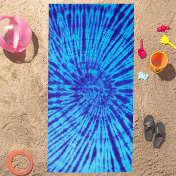 Парти кърпа за басейна Устойчива на избледняване Плажна кърпа Бързосъхнеща плажна кърпа на райета Абсорбираща Устойчива на избледняване Лесна за комфорт