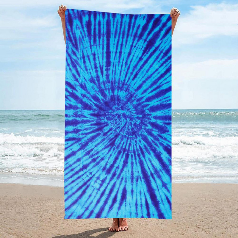 Πετσέτα πάρτι πισίνας Ανθεκτική στο ξεθώριασμα Πετσέτα θαλάσσης που στεγνώνει γρήγορα Ριγέ πετσέτα θαλάσσης απορροφητική ανθεκτική στο ξεθώριασμα Εύκολη για άνετη