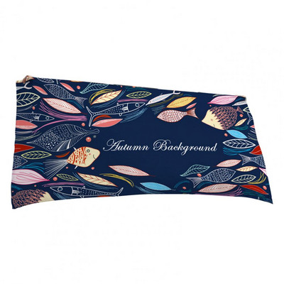 Prosop de duș Prosop de baie pliabil cu uscare rapidă Absorbție puternică de apă Fibră superfine Prosop de plajă cu imprimeu broasca testoasă cu stele de mare