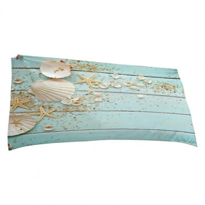 Prosop de duș Prosop de baie pliabil cu uscare rapidă Absorbție puternică de apă Fibră superfine Prosop de plajă cu imprimeu broasca testoasă cu stele de mare