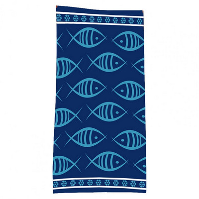 Prosop de duș Prosop de baie pliabil cu uscare rapidă Absorbție puternică de apă Fibră superfine Prosop de plajă cu imprimeu broasca testoasă cu stele de mare