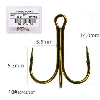 10 ΤΕΜ/κιβώτιο Λευκά ακονισμένα πρίμα για ψάρεμα Αξεσουάρ εργαλεία ψαρέματος