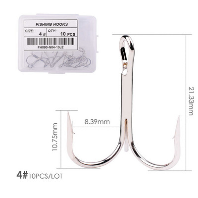 10 ΤΕΜ/κιβώτιο Λευκά ακονισμένα πρίμα για ψάρεμα Αξεσουάρ εργαλεία ψαρέματος