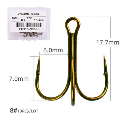 10 ΤΕΜ/κιβώτιο Λευκά ακονισμένα πρίμα για ψάρεμα Αξεσουάρ εργαλεία ψαρέματος