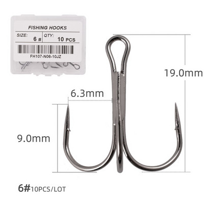 10 ΤΕΜ/κιβώτιο Λευκά ακονισμένα πρίμα για ψάρεμα Αξεσουάρ εργαλεία ψαρέματος