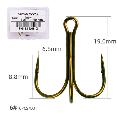 10 ΤΕΜ/κιβώτιο Λευκά ακονισμένα πρίμα για ψάρεμα Αξεσουάρ εργαλεία ψαρέματος