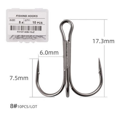 10 ΤΕΜ/κιβώτιο Λευκά ακονισμένα πρίμα για ψάρεμα Αξεσουάρ εργαλεία ψαρέματος