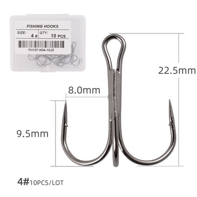 10 ΤΕΜ/κιβώτιο Λευκά ακονισμένα πρίμα για ψάρεμα Αξεσουάρ εργαλεία ψαρέματος