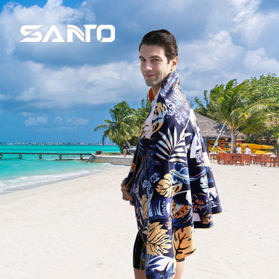 SANTO Kiiresti kuivav rannavannirätik Mikrofiibrist Magic Soft Lint Keskkonnasõbralik riidest Telkimine Mugav matkaujumine 4 värvi