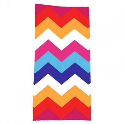 Χρήσιμη πετσέτα κολύμβησης Αναπνεύσιμη πετσέτα κάμπινγκ Ισχυρή απορρόφηση νερού Keep ζεστό 150x75cm Πετσέτα πισίνας με μοτίβο ρίγας