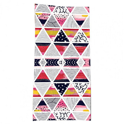 Matkarätik hõlpsasti kaasaskantav vannirätik 150x75cm geomeetrilise mustriga SPA vannirätik