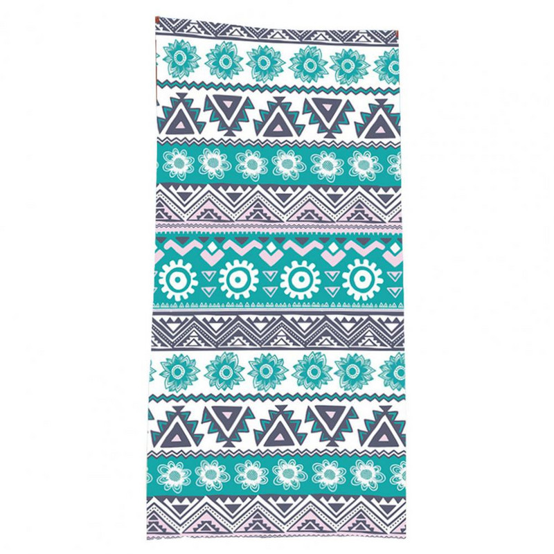 Matkarätik hõlpsasti kaasaskantav vannirätik 150x75cm geomeetrilise mustriga SPA vannirätik