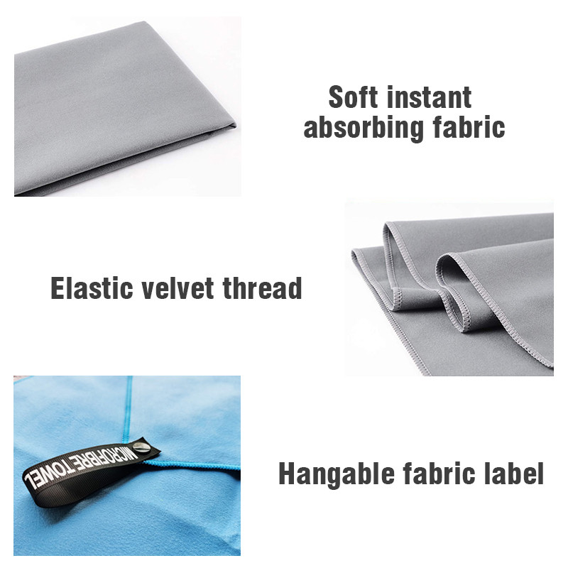 πετσέτα κάμπινγκ σούπερ μαλακή και ελαφριά πετσέτα θαλάσσης για κολύμπι γιόγκα Νέα πετσέτα θαλάσσης με μικροΐνες που στεγνώνει γρήγορα και σούπερ απορροφητική πετσέτα