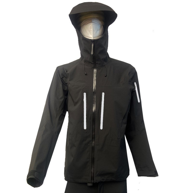 Meeste lumelauajope õues matkamiseks ja turismiks mägironimiseks, 3-kihiline lamineeritud liimjas kõvakestaga laetav mantel