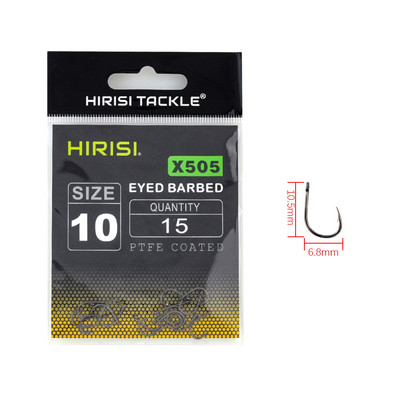 15 x PTFE dengtas daug anglies nerūdijančio plieno spygliuotas žuvies kabliukas su akiniais karpių žvejybos kablio jungties priedai X505