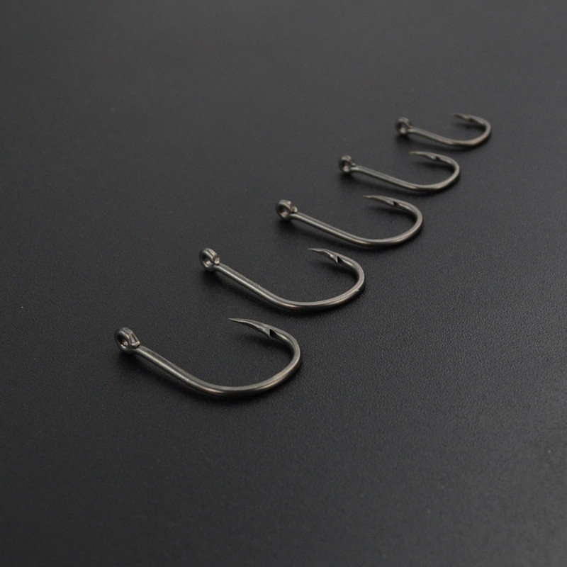 15 x PTFE dengtas daug anglies nerūdijančio plieno spygliuotas žuvies kabliukas su akiniais karpių žvejybos kablio jungties priedai X505