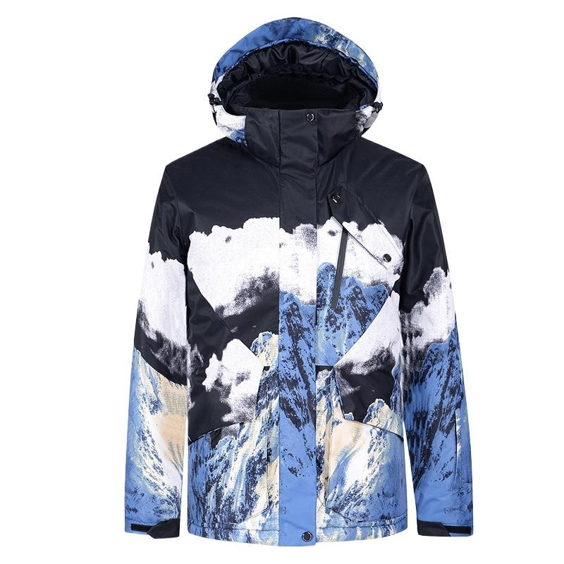 Jaqueta De Neve Férfi és Női Téli Szélálló Vízálló Meleg Vastag Anorák Furnér Double Board Snowboard Kabátok