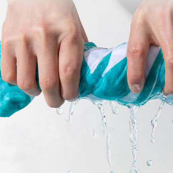 Хавлиена кърпа за плуване Бързосъхнеща кърпа за плажни спортове за мъже и жени супер абсорбираща кърпа за плуване фитнес морски бряг