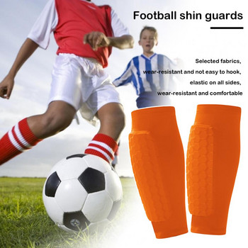 1Pcs Soccer Shin Guards Shin Pads για Παιδιά, Νέοι Ενήλικες, μανίκι συμπίεσης γάμπας με κηρήθρα, υποστήριξη για νάρθηκα κνήμης