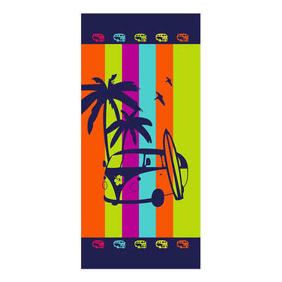 Μικροΐνες Quick Dry Πετσέτα παραλίας Hawaii Tropic Coconut Trees Πολύχρωμη εκτύπωση Swimming Gym Sport Washcloth Καλοκαιρινή κουβέρτα διακοπών