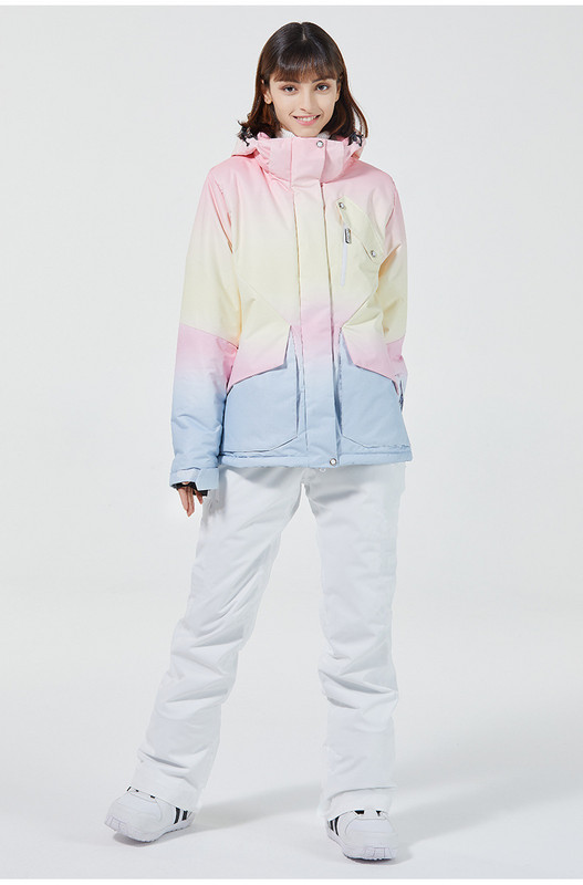 Suusajope Naiste topp välispordiks lumelauajoped Paksud soojad kombinesoonid tuulekindlad soojad talveriided suusakostüümid kapuutsiga topid