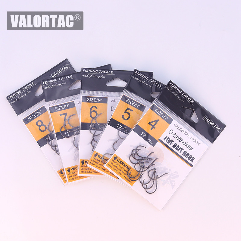 nokk Konks kahekordse söödahoidjaga ogadega 12 tk / palju sööta Suure süsinikusisaldusega terasest Chimical Sharpen okastkonksud