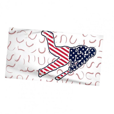 Rannakekk Kiirelt kuivav kompaktne ujumisrätik Sporditarvikud Mugav pesapallitrükiga mikrokiust rannarätik pestav