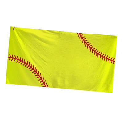 Rannakekk Kiirelt kuivav kompaktne ujumisrätik Sporditarvikud Mugav pesapallitrükiga mikrokiust rannarätik pestav