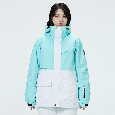 Ski Suit Women`s Men`s Korean Style Ski Suit Winter Outdoor Warm Thickened Snowboard Ski Suit