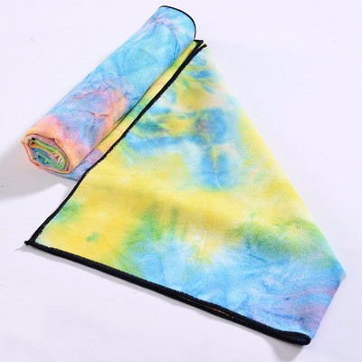 140*75cm Fitness Rätik Prinditud Mikrofiiber Libisemisvastane Lipsuvärv Sport Rannaujumine Kiiresti kuivav Jooksujõusaali Jooga Rätik