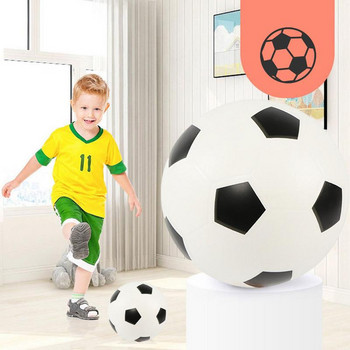 Безшумна топка за закрито PVC без покритие Мека футболна топка с висока плътност Безшумна подскачаща топка Тиха тренировъчна топка за домашни тренировки нова