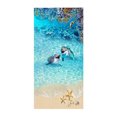 Prosoape de plajă din microfibră Prosoape de baie ultra ușoare albastre Pături de plajă rezistente la nisip Flotoare de plajă gigantice Piscine pentru copii