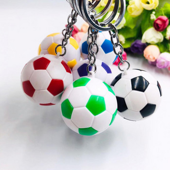 Футболен ключодържател Екологична симулация на футболна топка Ключодържател за кола Многофункционален унисекс футболен ключодържател за