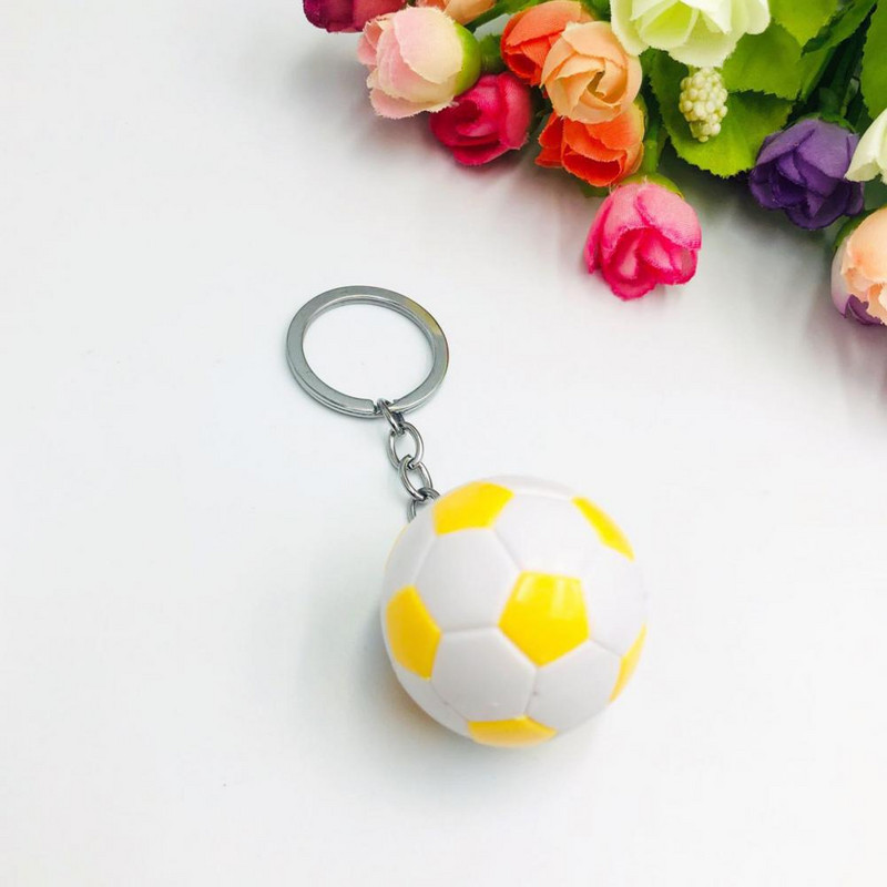 Jalgpalli võtmehoidja Keskkonnasõbralik simulatsioon jalgpalli palli auto võtmehoidja mitmeotstarbeline Unisex jalgpalli võtmehoidja jaoks