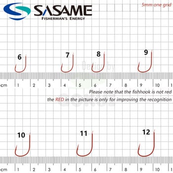 Γάντζος ψαρέματος SASAME Chinta Finess High Carbon Steel Ιαπωνία Γνήσια αξεσουάρ ψαρέματος με αγκίστρια ψαρέματος με αγκαθωτό κότσι Finess Flatted Fishing