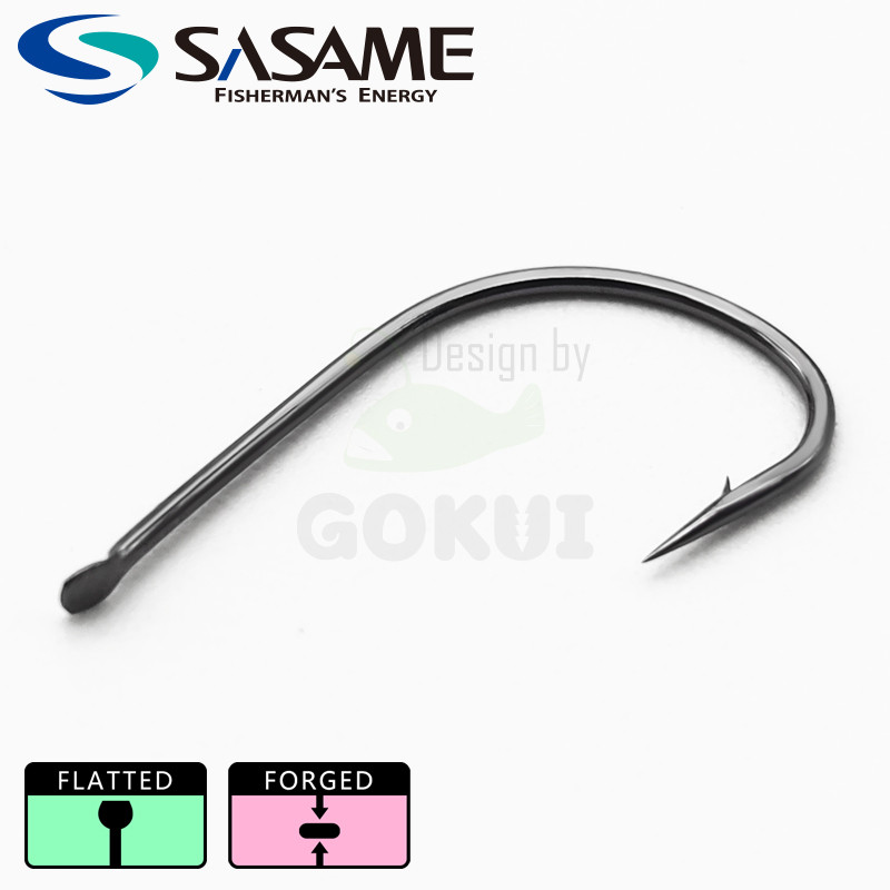 SASAME Chinta Finess õngekonks kõrge süsinikusisaldusega terasest Jaapani originaal kalakonks, okastraat, peen varre lapik kalastustarvikud