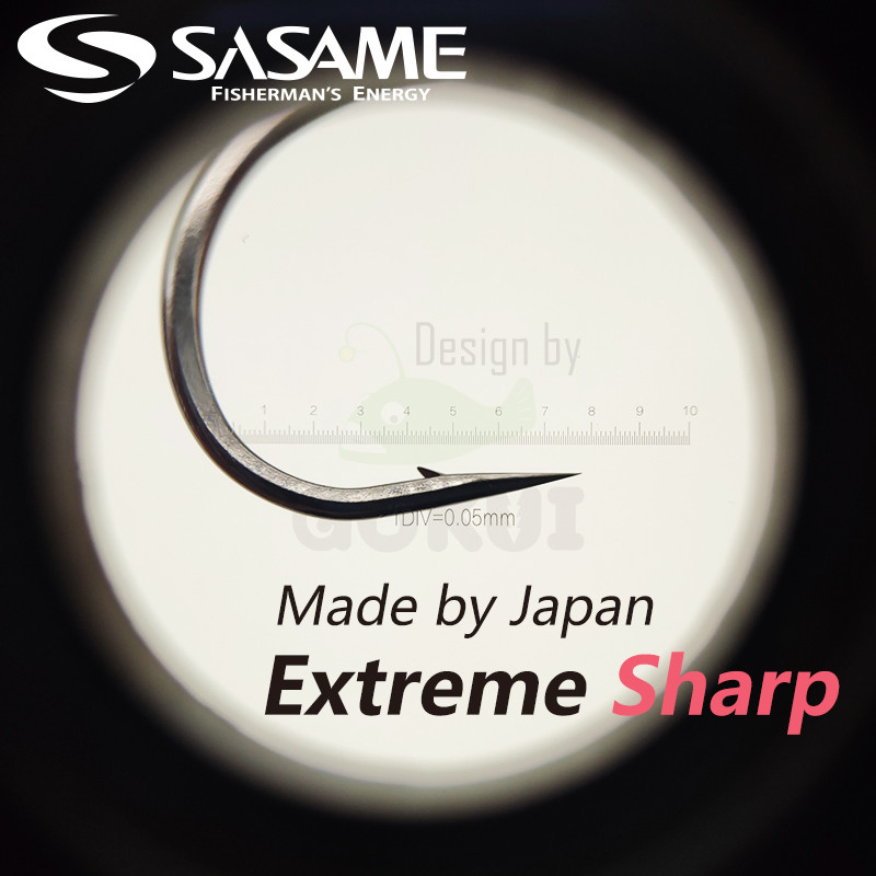 SASAME Chinta Finess õngekonks kõrge süsinikusisaldusega terasest Jaapani originaal kalakonks, okastraat, peen varre lapik kalastustarvikud