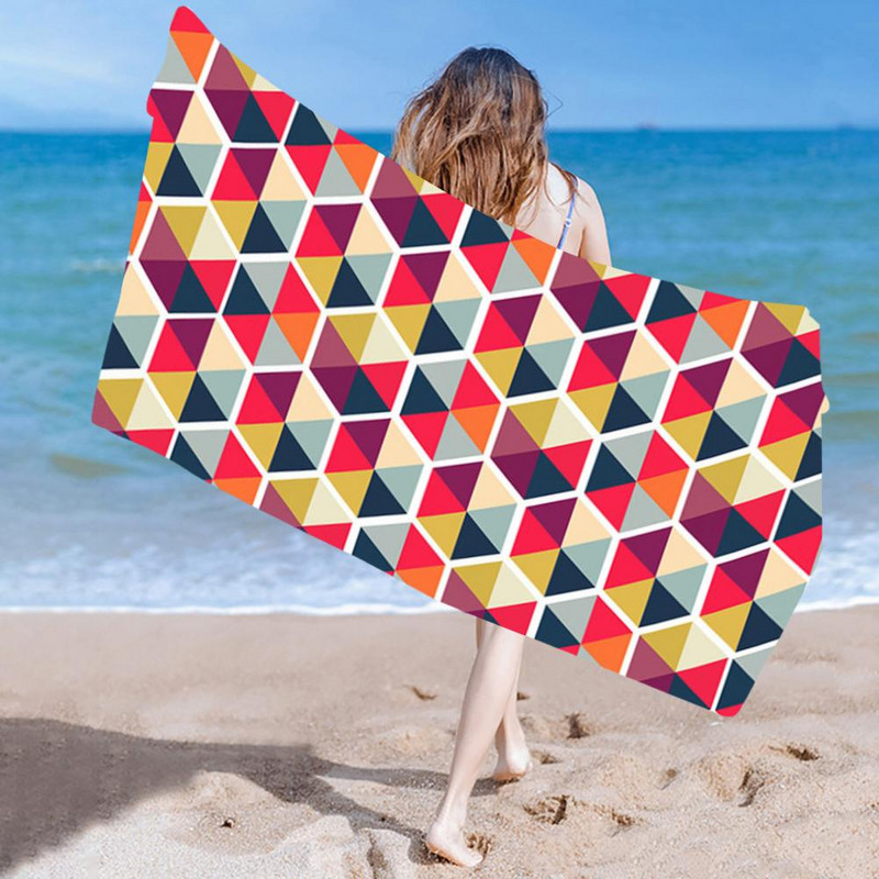 Ručnik za plažu svijetlih boja protiv blijeđenja 150x75 cm, preveliki upijajući ručnik za plažu Deka Ručnik od mikrovlakana za kampiranje Svakodnevna upotreba