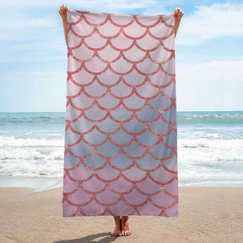 Микрофибърно одеяло за плажна кърпа за басейн Супер абсорбираща лека кърпа за плувци Хавлиена кърпа без пясък Плажни кърпи за плуване в басейн