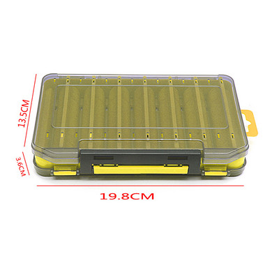 Püügitarvete kast 14 sektsiooni Kalastustarvikud Peibutuskonksu hoiukohver Kahepoolsed kalapüügivahendite organiseerimiskastid