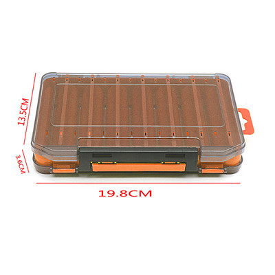 Püügitarvete kast 14 sektsiooni Kalastustarvikud Peibutuskonksu hoiukohver Kahepoolsed kalapüügivahendite organiseerimiskastid