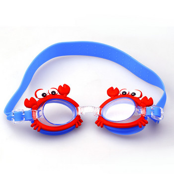 Нови водоустойчиви против замъгляване сладко бебе анимационни огледални очила за деца, за да се научат очила за плуване, коланът може да се регулира