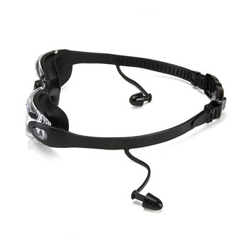 Γυαλιά κολύμβησης για ενήλικες με ωτοασπίδες Κλιπ μύτης Αντι-ομίχλη Προστασία φακού UV Αδιάβροχα γυαλιά κολύμβησης σιλικόνης очки для плавания