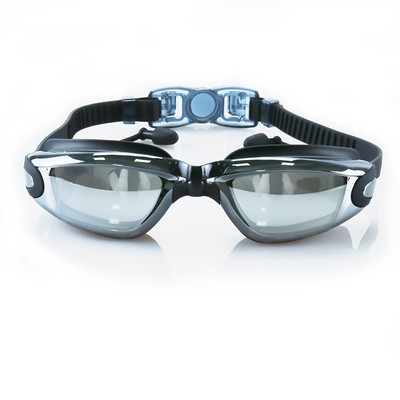 Γυαλιά κολύμβησης για ενήλικες με ωτοασπίδες Κλιπ μύτης Αντι-ομίχλη Προστασία φακού UV Αδιάβροχα γυαλιά κολύμβησης σιλικόνης очки для плавания