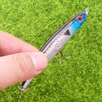 1 бр. Плаваща стръв за воблер 90 mm 8 g Topwater Pencil Fishing Lure Огъване на повърхността на умираща риба Tackle Японски изкуствени твърди примамки