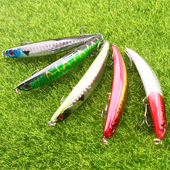 1 бр. Плаваща стръв за воблер 90 mm 8 g Topwater Pencil Fishing Lure Огъване на повърхността на умираща риба Tackle Японски изкуствени твърди примамки